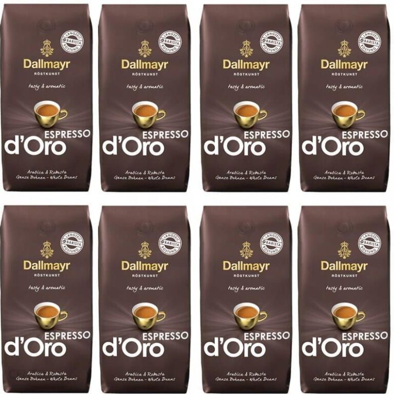 8 x Dallmayr Espresso DOro 1kg Kawa Ziarnista