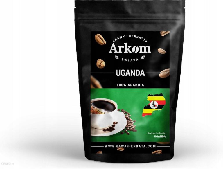 Arkom Kawa Naturalna Ziarnista Arabica Uganda 500g