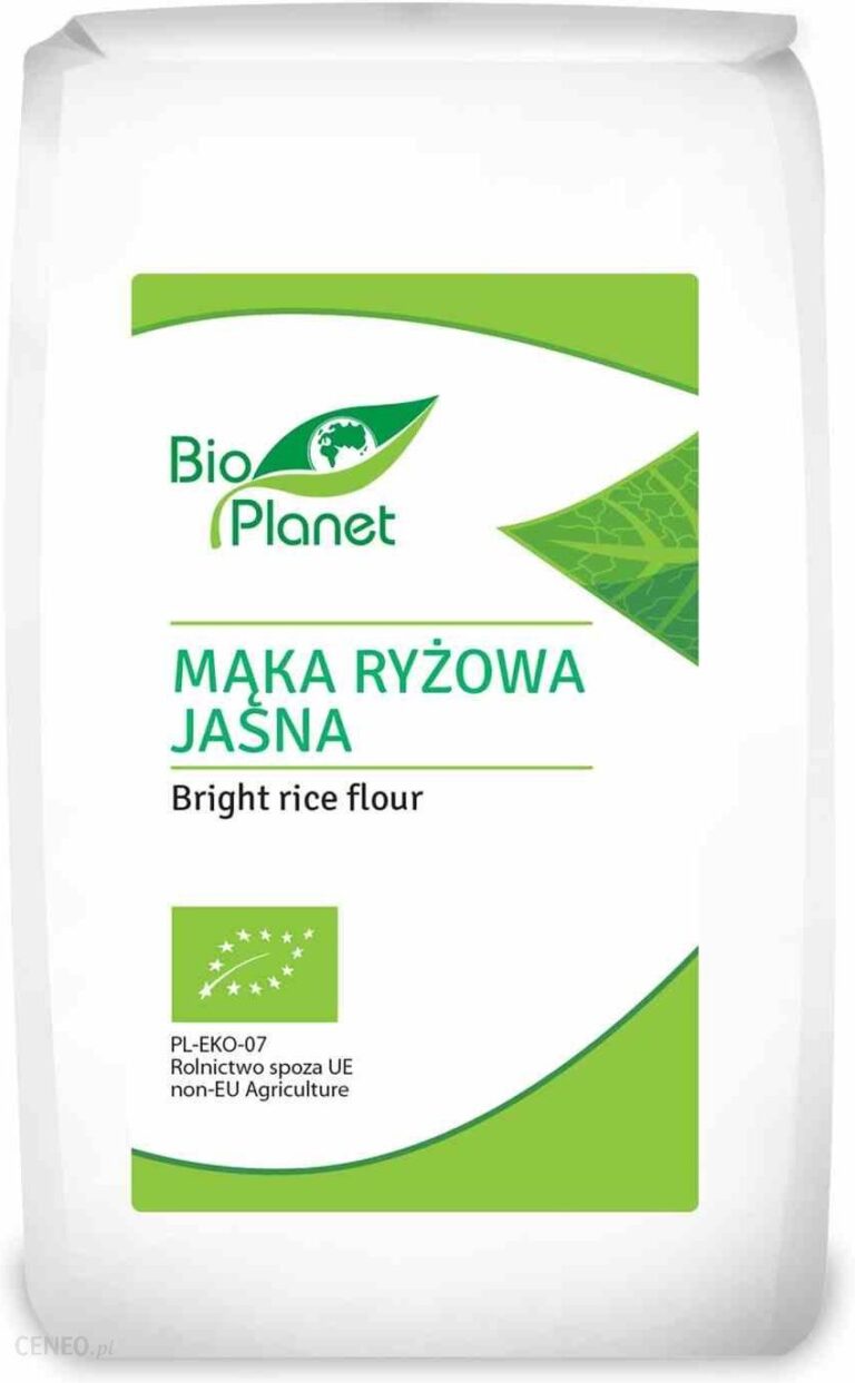 Bioplanet Mąka Ryżowa Jasna Bio 500g Planet