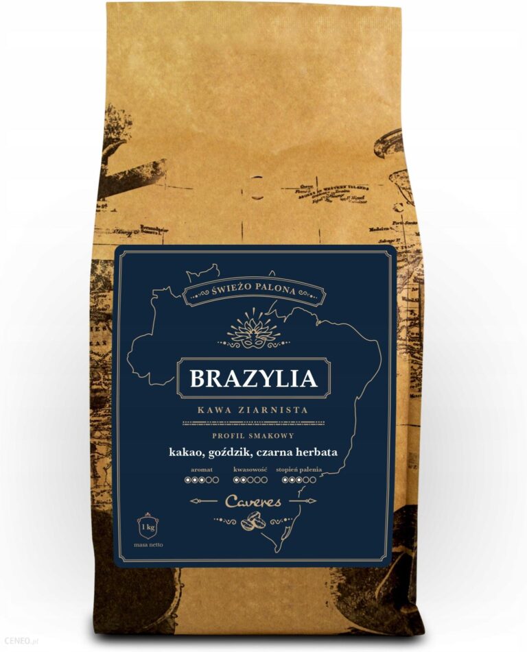 Caveres Kawa ziarnista Brazylia 1kg Świeżo Palona Palarnia