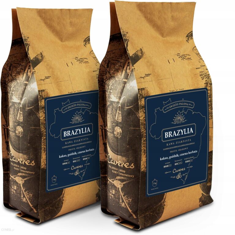 Caveres Kawa ziarnista Brazylia 2kg (1+1) Świeżo Palona