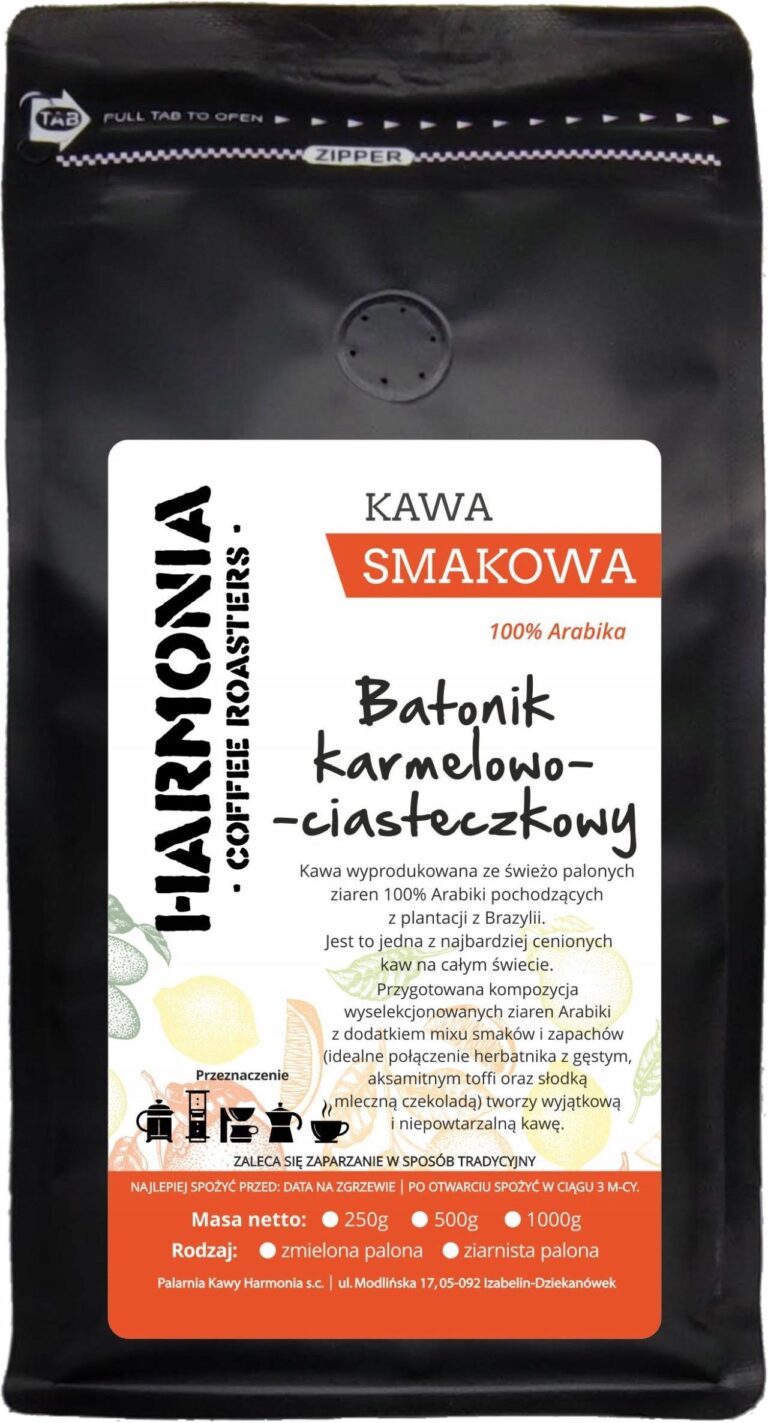 Harmonia Coffee Roasters Kawa Mielona Batonik Karmelowo Ciasteczkowy 250g