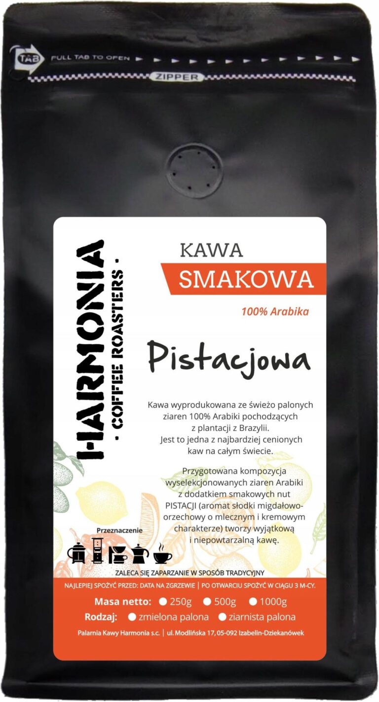 Harmonia Coffee Roasters Kawa Smakowa Mielona Pistacjowa 250g