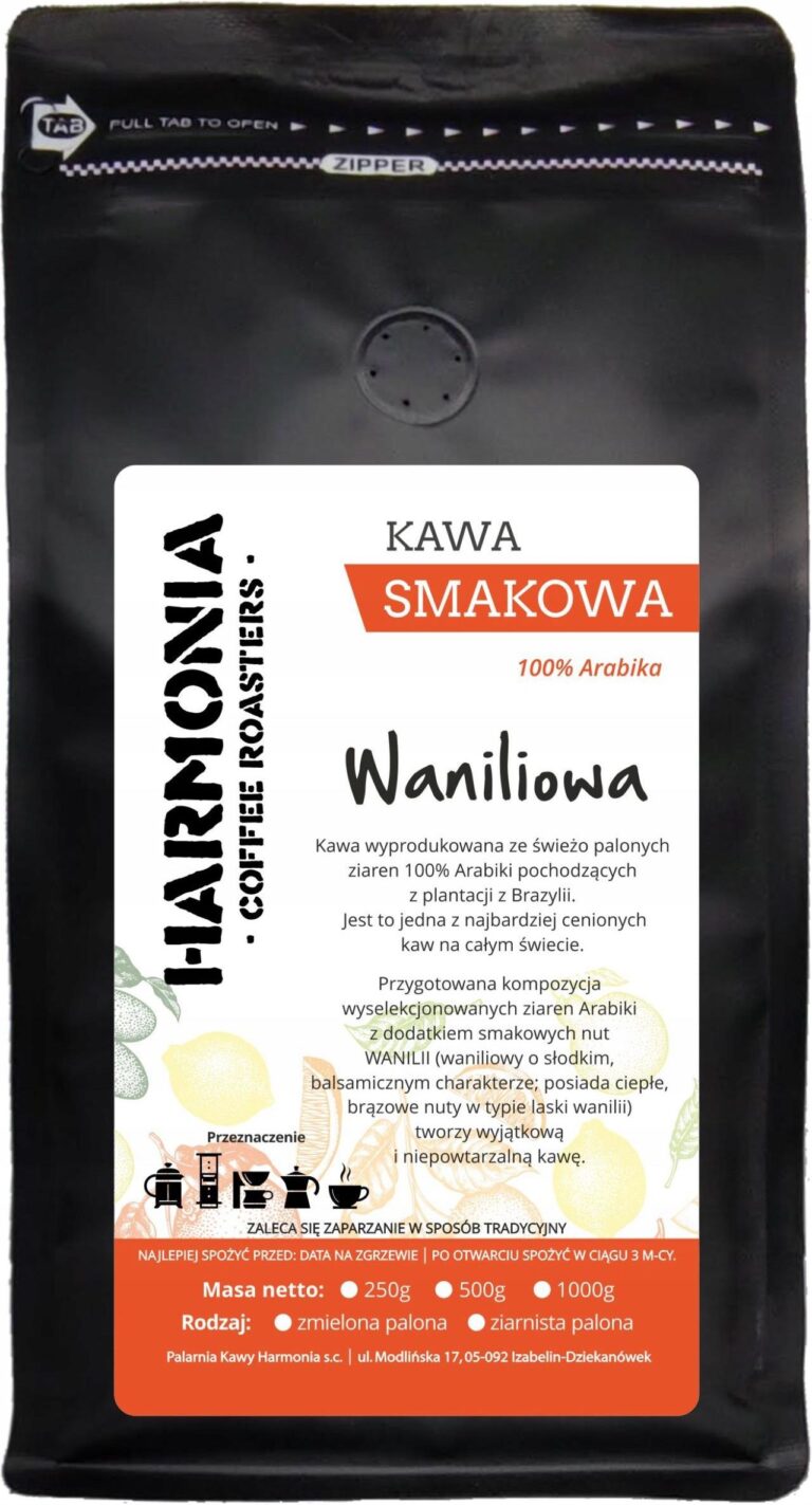 Harmonia Coffee Roasters Kawa Smakowa Mielona Waniliowa 250g