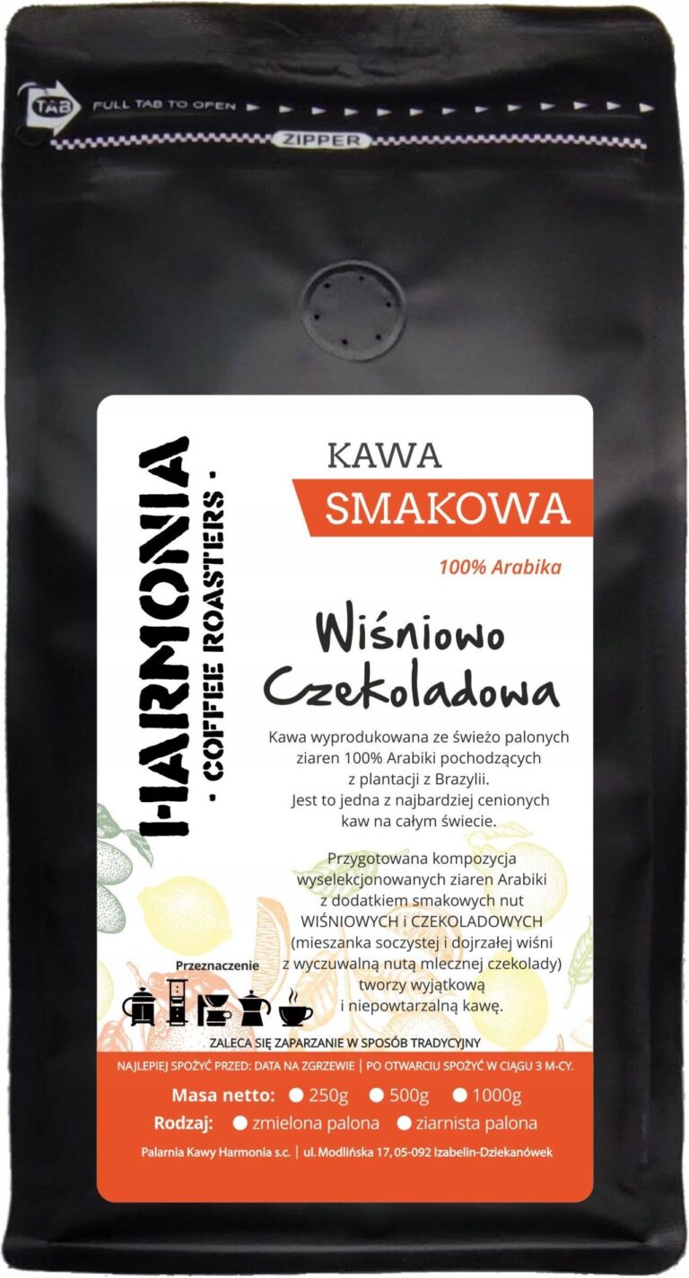Harmonia Coffee Roasters Kawa Smakowa Mielona Wiśniowo Czekoladowa 250g