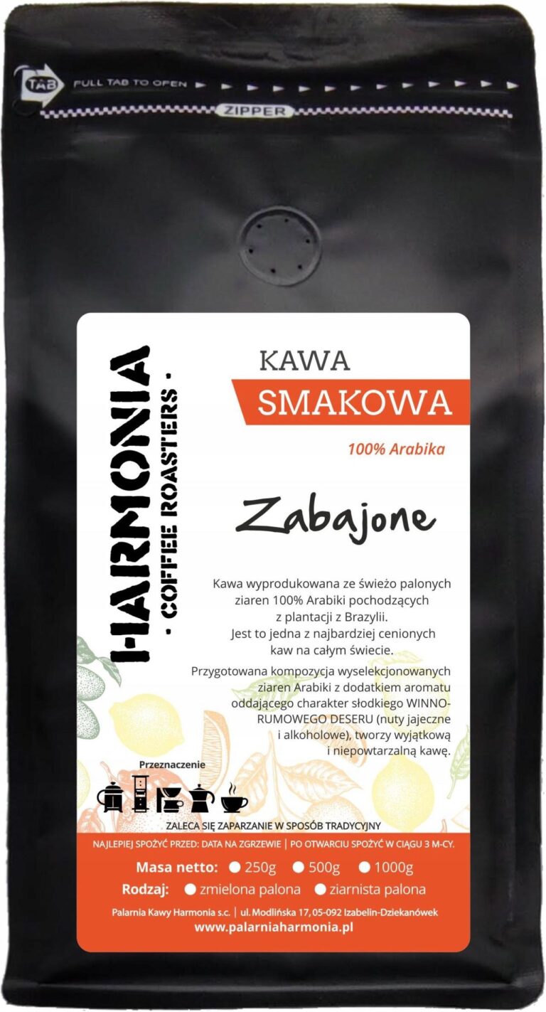 Harmonia Coffee Roasters Kawa Smakowa Mielona Zabajone 250g