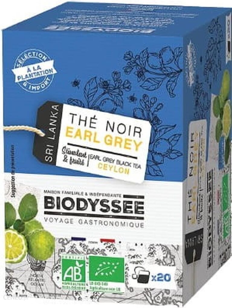 Herbata Czarna Earl Grey Ceylon 20x2g Biodyssee