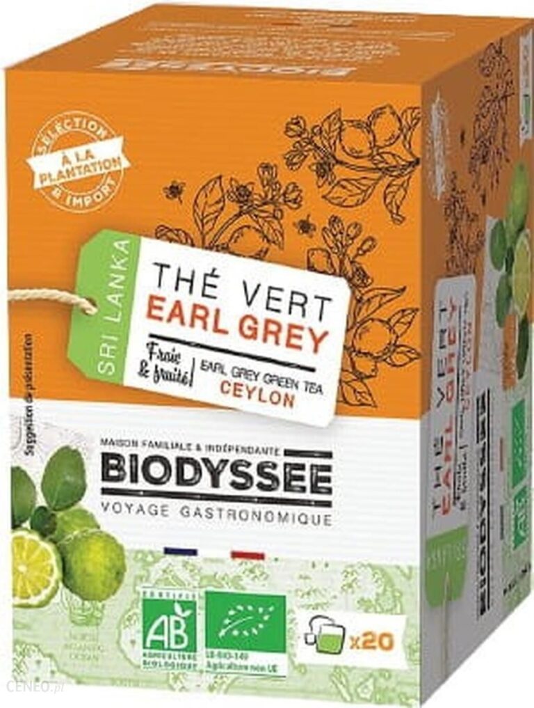 Herbata Zielona Earl Grey Ceylon 20x2g Biodyssee