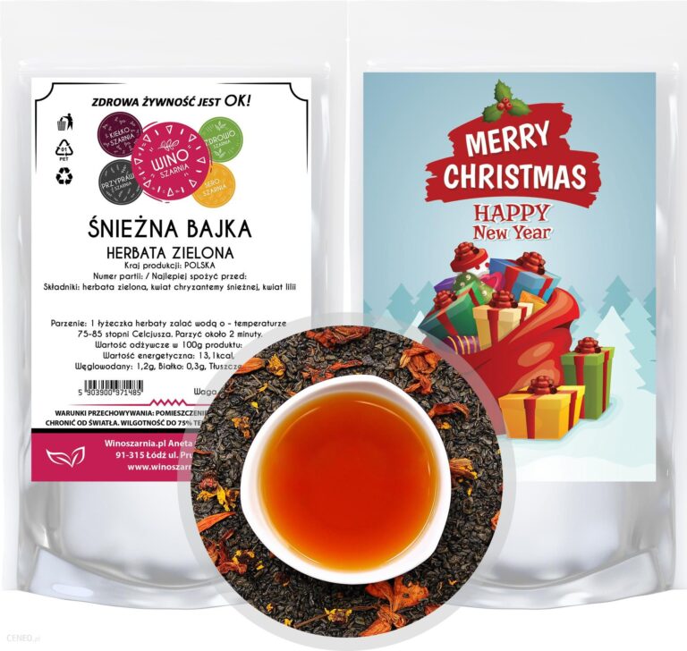 Herbata zielona Świąteczna Śnieżna Bajka – 50g