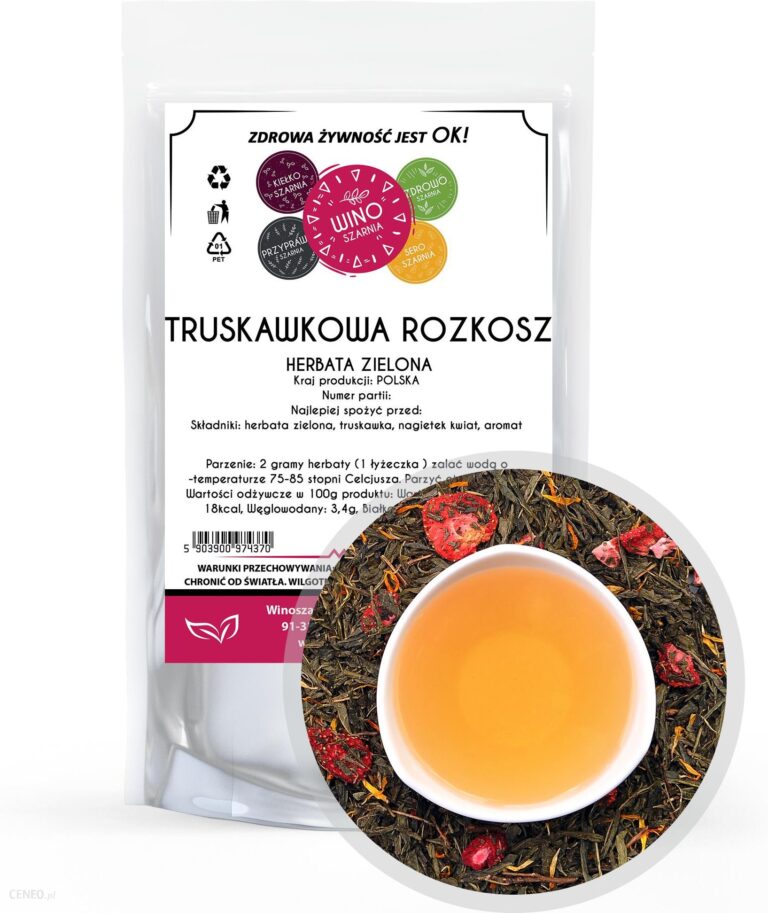 Herbata zielona Truskawkowa – 100g