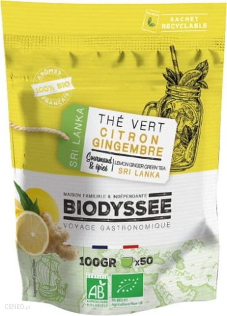 Herbata Zielona Z Imbirem I Cytryną 100g Biodyssee