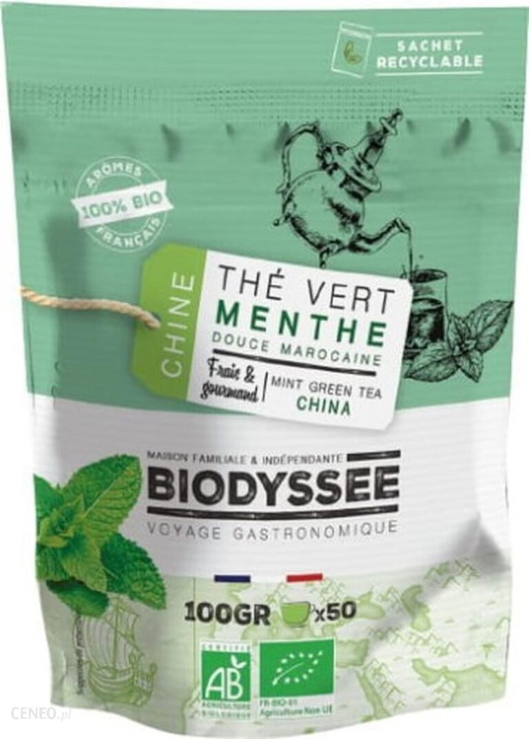 Herbata Zielona Z Miętą 100g Biodyssee