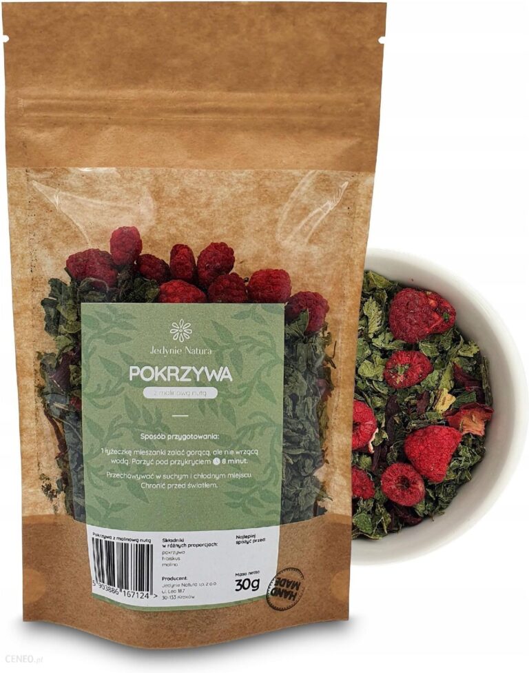 Jedynie Natura Herbata Ziołowa – Pokrzywa z Malinową Nutą – 30g