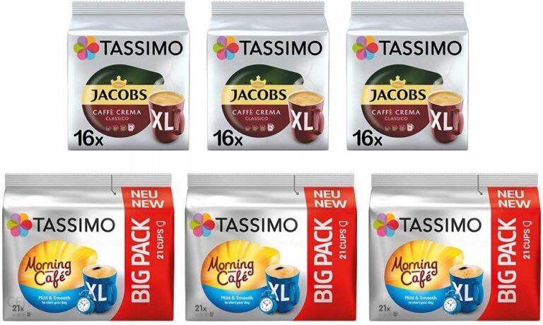 Kapsułki Tassimo Jacobs xl Pack 111 Kaw Czarnych