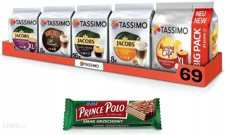 Kapsułki Tassimo Mix Kaw Czarnych I Białych69Szt