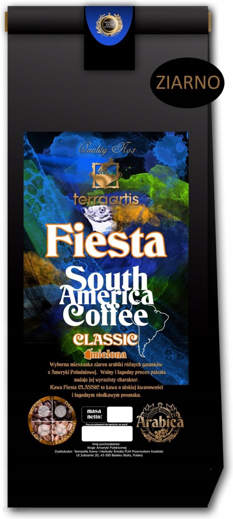 Kawa Fiesta South America Classic 100% Arabica 1kg