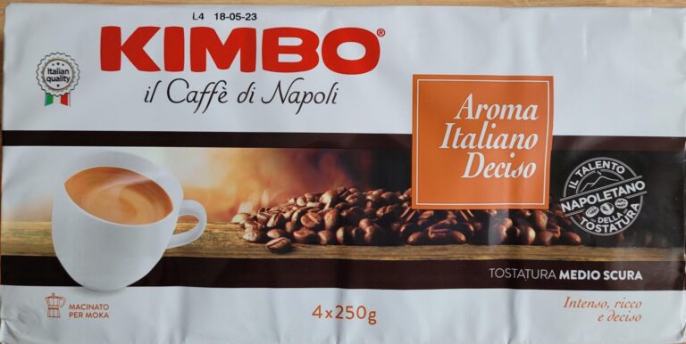 Kawa Mielona Kimbo 4x 250g Aroma Italiano Deciso