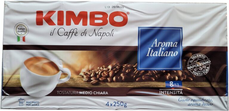 Kawa Mielona Kimbo Aroma Italiano 4x250g