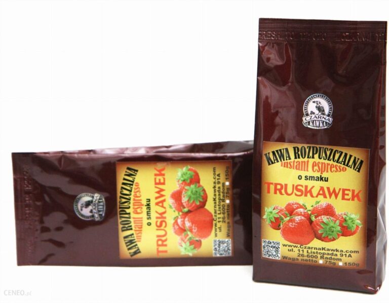Kawa Rozpuszczalna Truskawkowa Czarna Kawka 75g