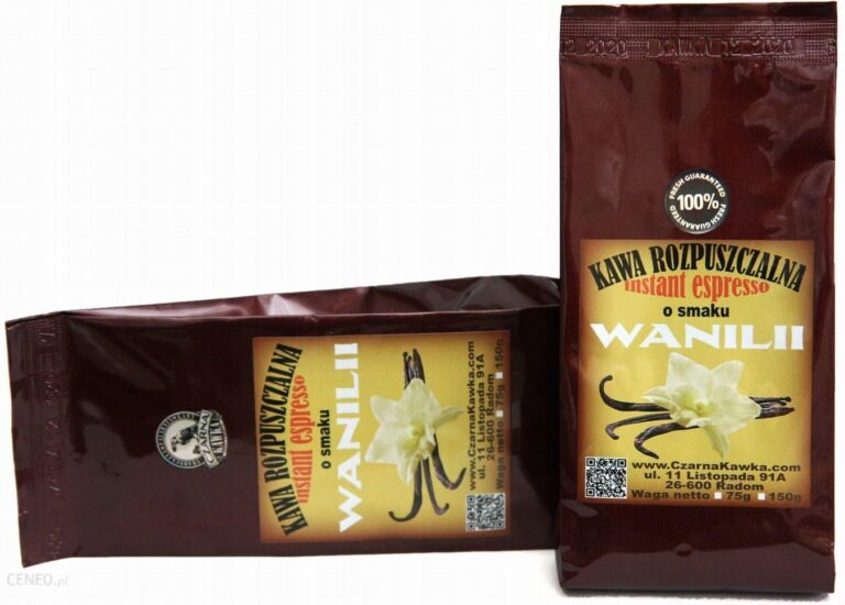 Kawa Rozpuszczalna Waniliowa Czarna Kawka 75g