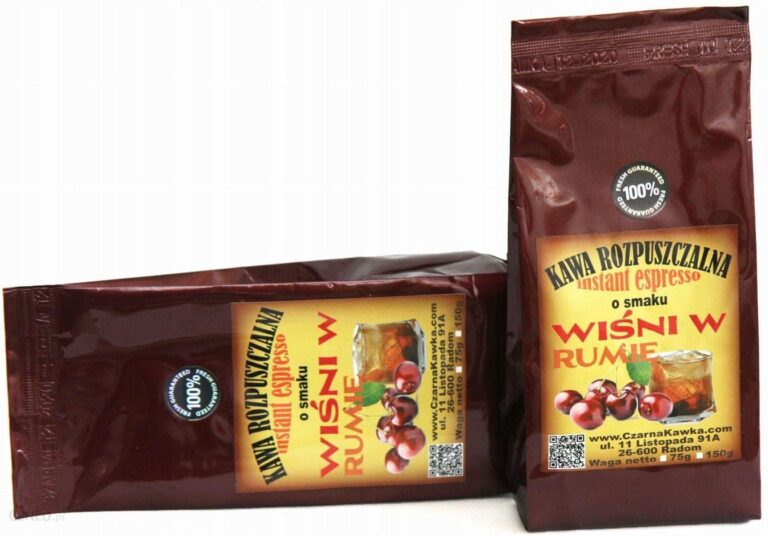 Kawa Rozpuszczalna Wiśnie W Rumie Czarna Kawka 75g