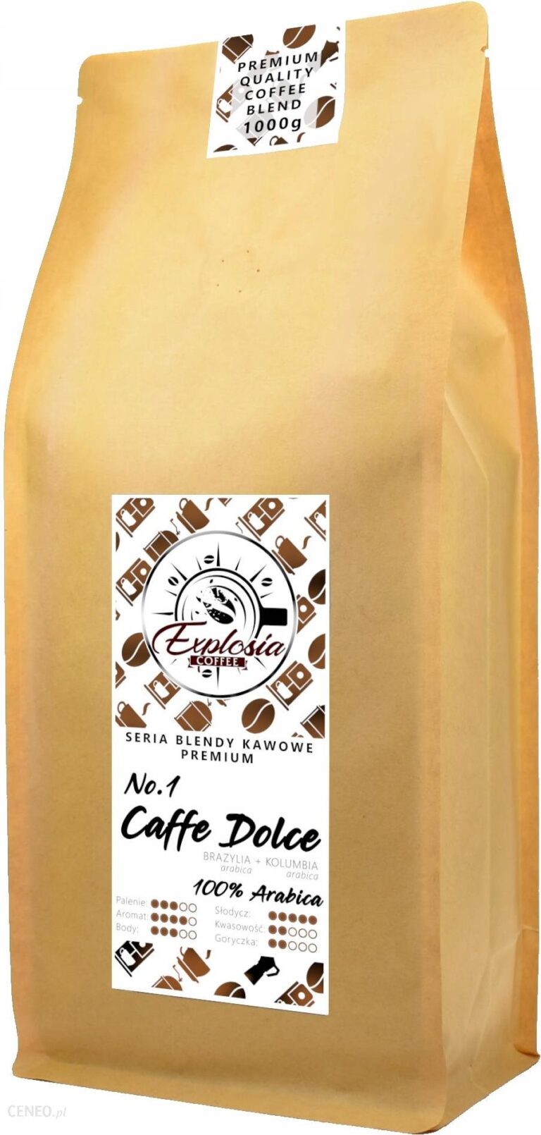 Kawa Świeżo Palona Caffe Dolce 1kg Polska Palarnia