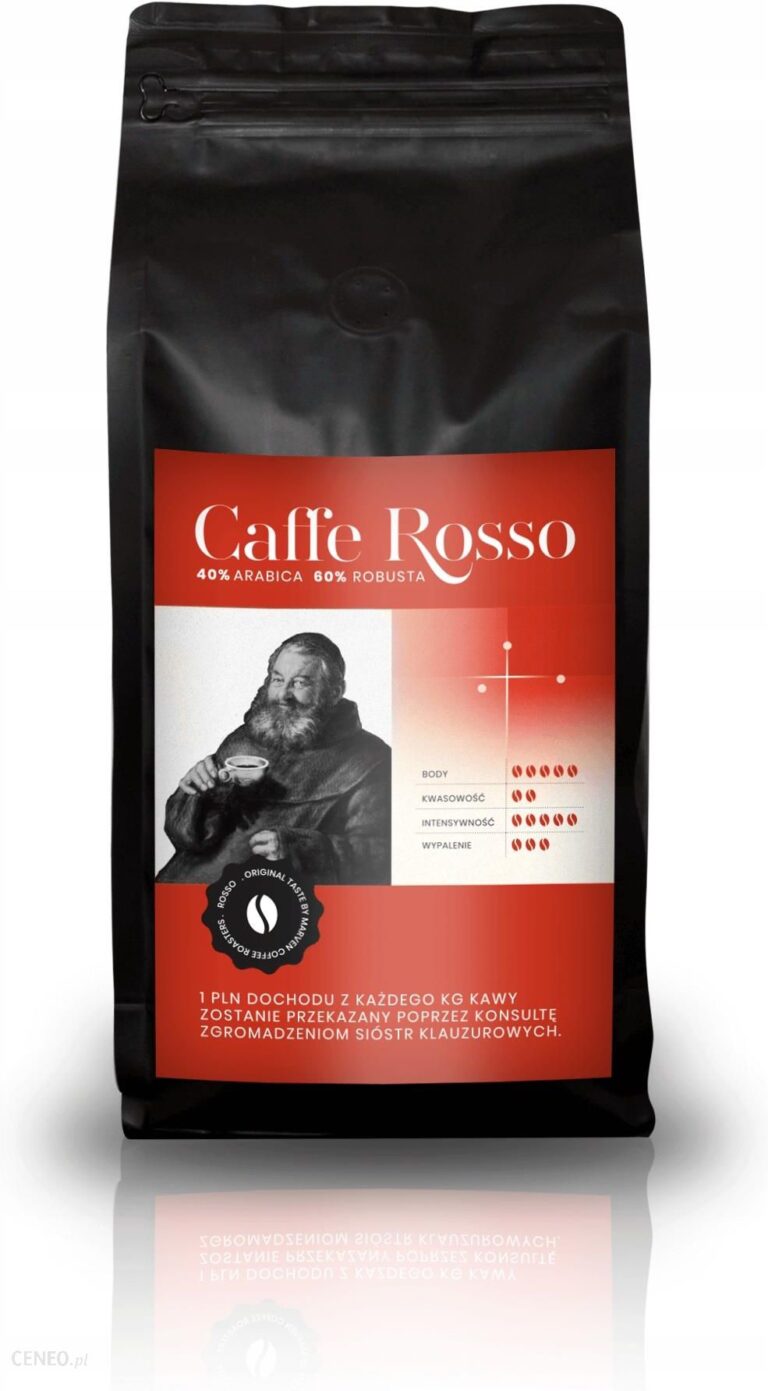 Kawa Zakonna Caffe Rosso- Świeżo Palona 1kg Ziarno