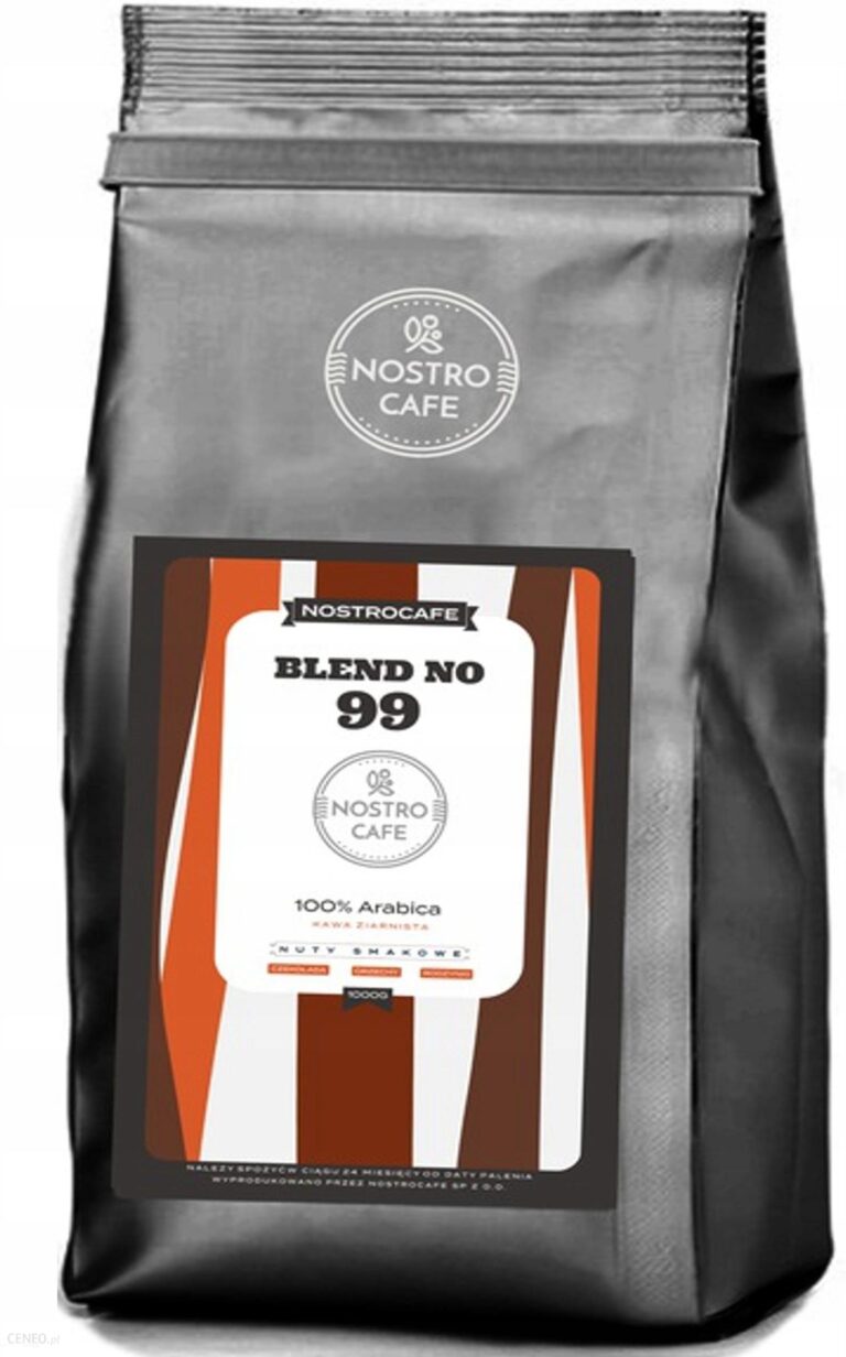 Kawa Ziarnista 1kg Arabika Blend 99 Świeżo Palona