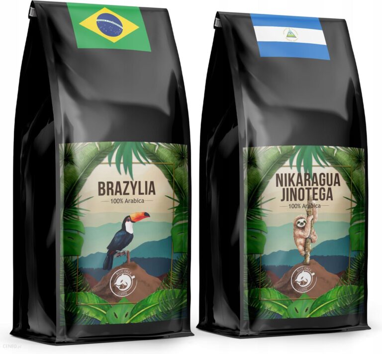 Kawa Ziarnista 2Kg Świeżo Palona Arabica Zestaw