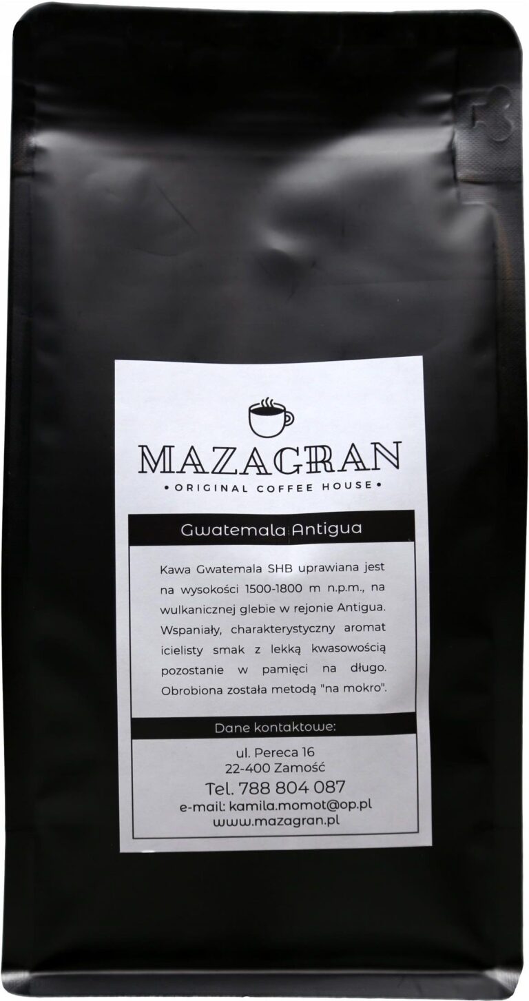 Kawa Ziarnista Gwatemala Antigua500g Świeżo Palona