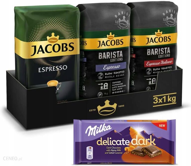 Kawa Ziarnista Jacobs Zestaw Espresso 3 Kg
