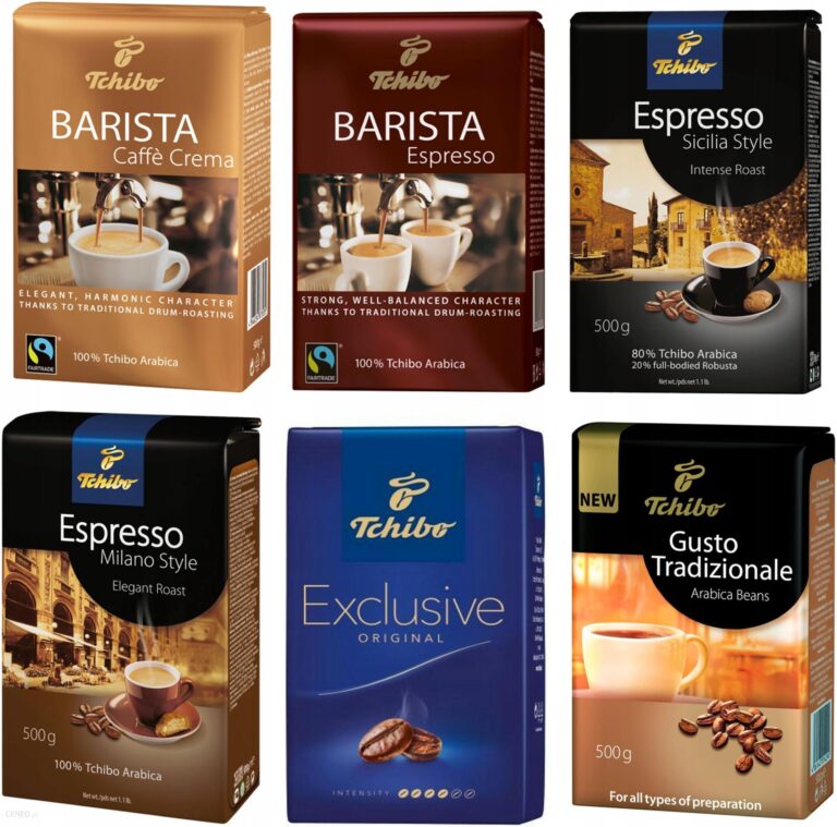 Kawa Ziarnista Tchibo Mega Zestaw Crema 6 x 500g