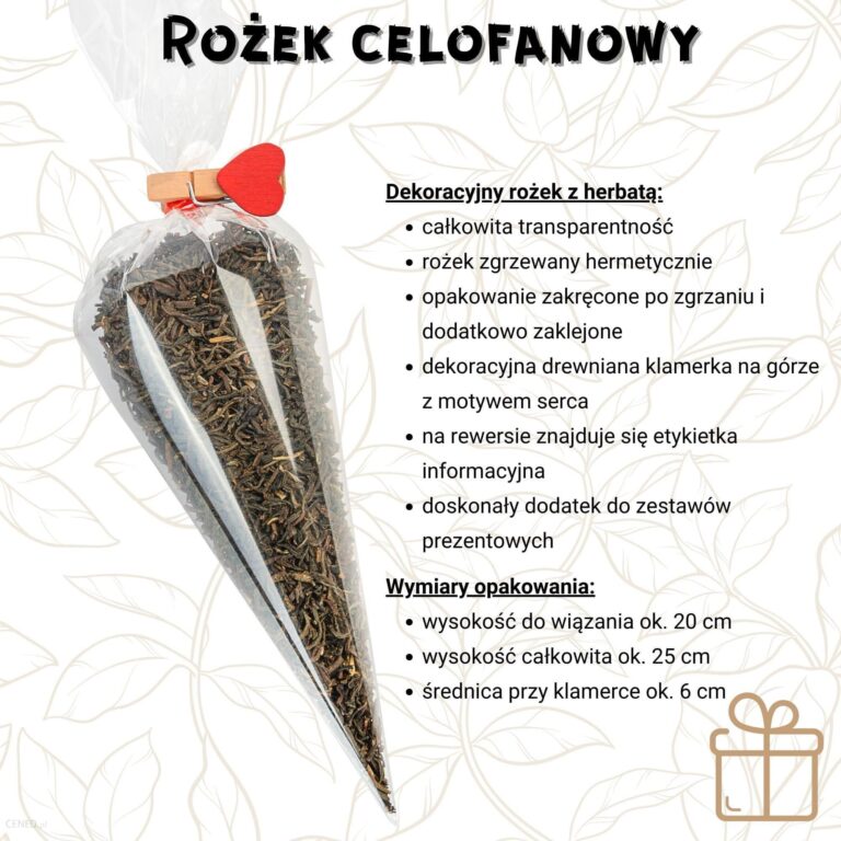 Lapsang Souchong wędzona (Pakowanie ozdobne, Rożek celofanowy 35g)