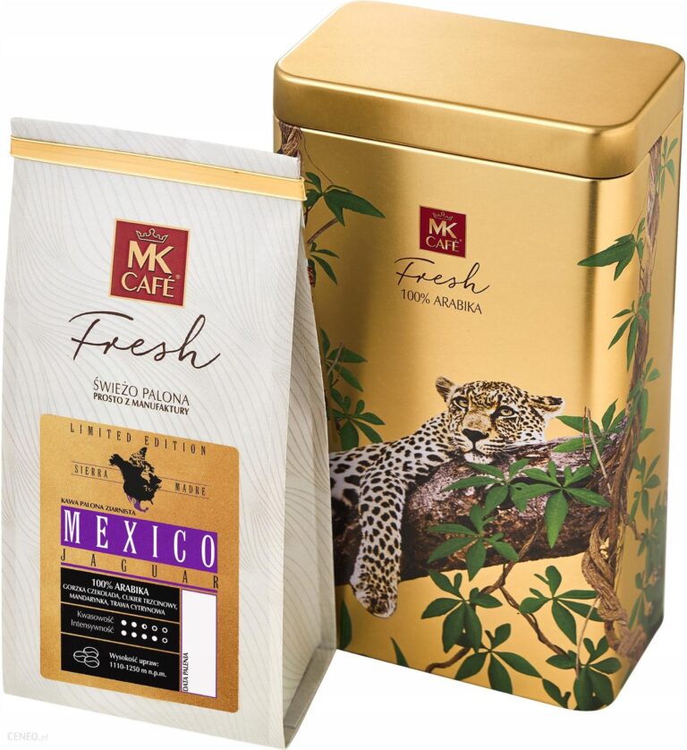 Mk Cafe Kawa Ziarnista Mexico Jaguar Z Puszką 250g
