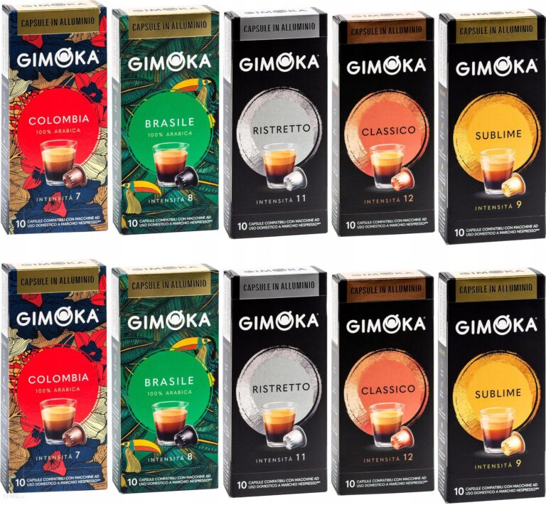 Nespresso Nowe Włoskie Kapsułki Aluminiowe Gimoka