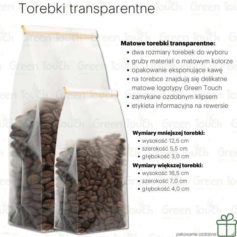 Progressive Kawa Ziarnista Energy Coffe (Pakowanie Ozdobne, Torebka Transparentna 50g)