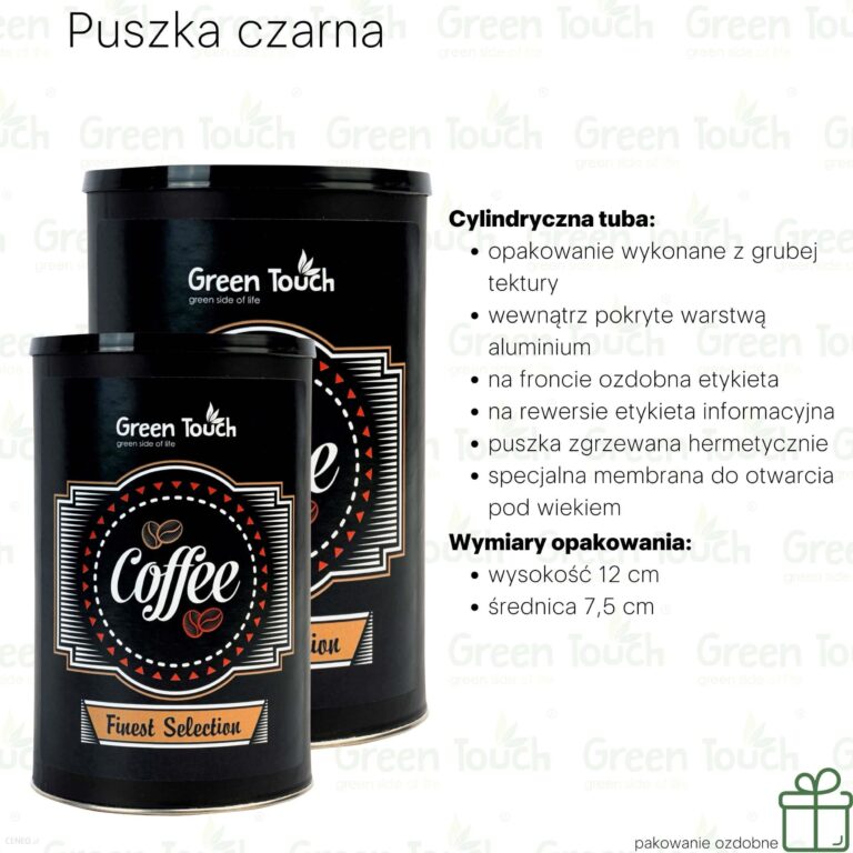Progressive Kawa ziarnista malinowa (Pakowanie ozdobne, Puszka czarna 350g)
