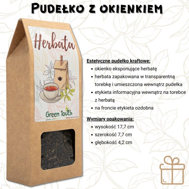 Sencha black czarna herbata (Pakowanie ozdobne, Kartonik z okienkiem 60g)