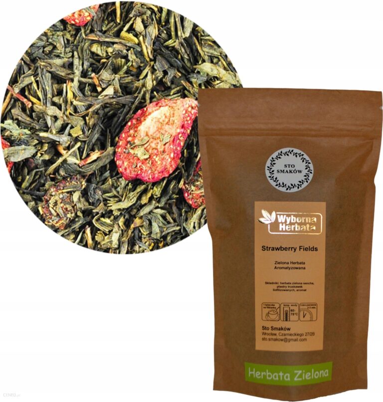 Sto Smaków Herbata Zielona Strawberry Fields 100g