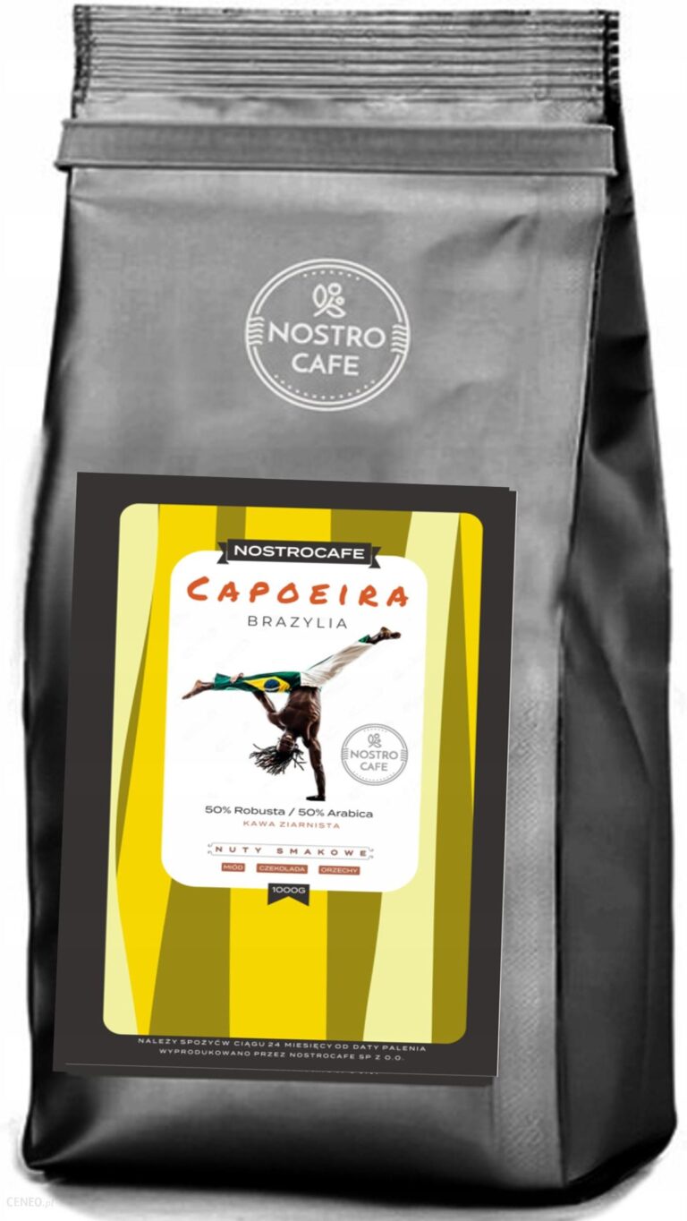 Świeżo Palona Kawa Ziarnista 1kg Brazylia Capoeira