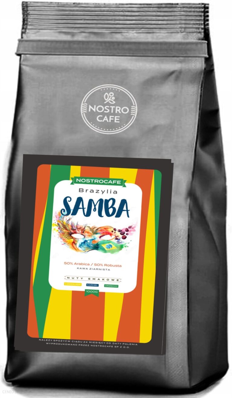 Świeżo Palona Kawa Ziarnista 1kg Brazylia Samba