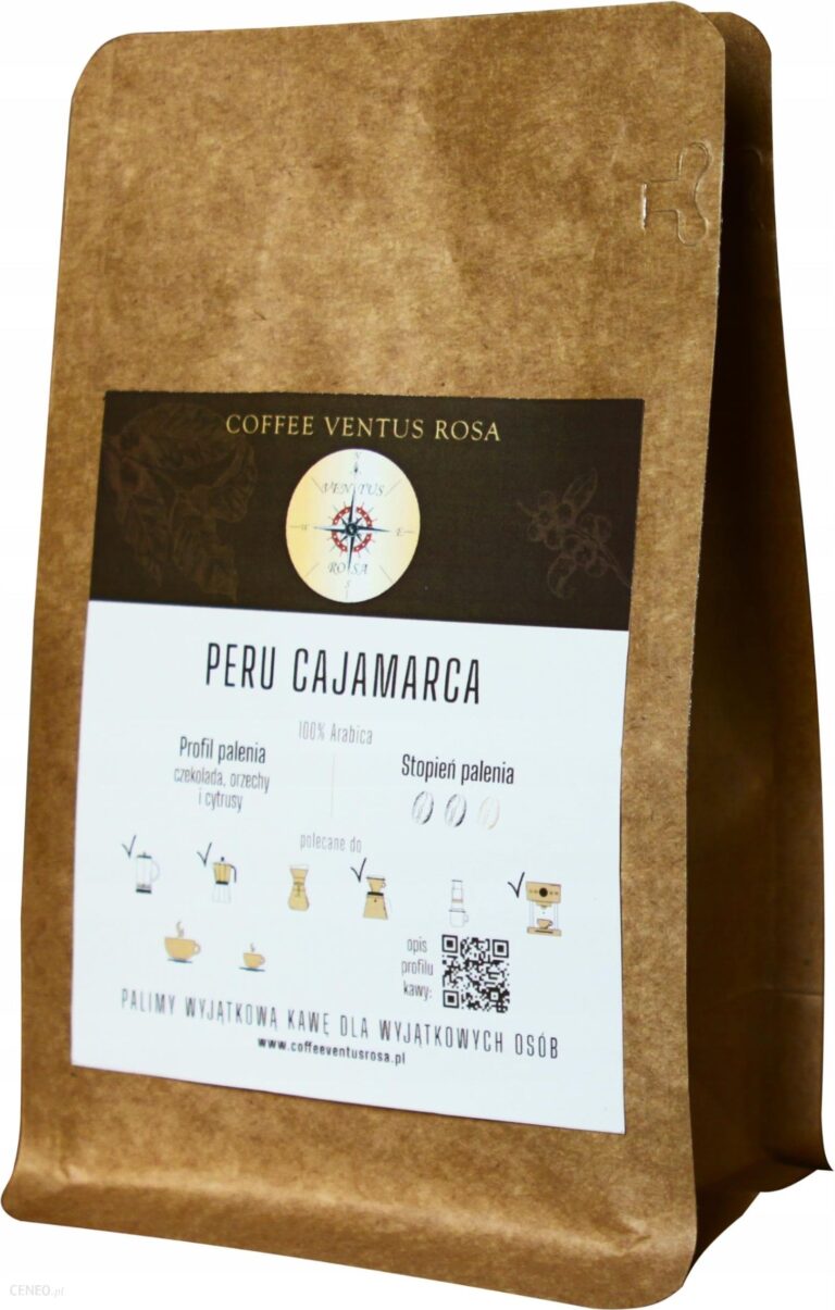 Świeżo Palona Kawa Ziarnista Peru Cajamarca 100g