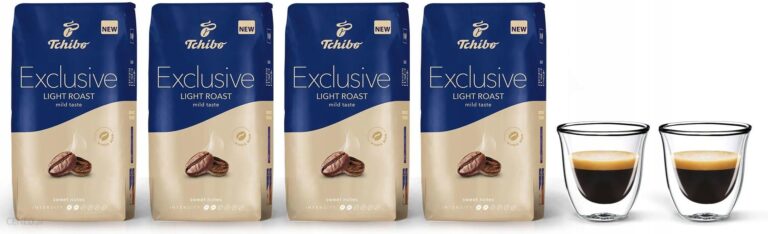 Tchibo Kawa Exclusive Light Roast 4kg + szklanki do espresso FilterLogic CFL-655 2szt.