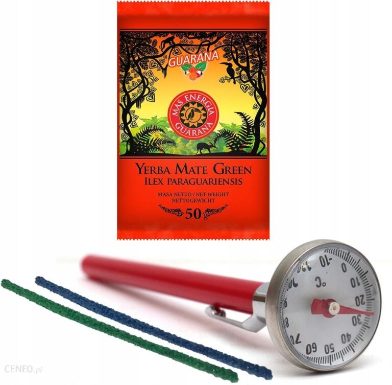 Termometr Analogowy Etui Czyściki Yerba Mate 50g
