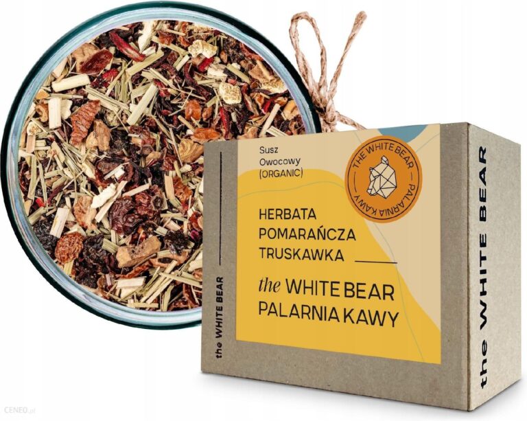 The White Bear Herbata Owocowa – Pomarańcza Truskawka – 100g
