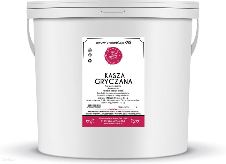 Winoszarnia Kasza Gryczana Biała 5kg Wiaderko
