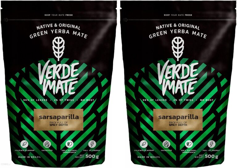 Yerba Verde Mate Green Sarsaparilla 1kg Despalada