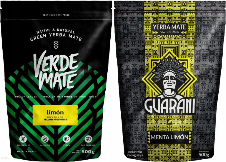 Yerba Verde Mate Limon Guarani 1000g 1kg Cytryna