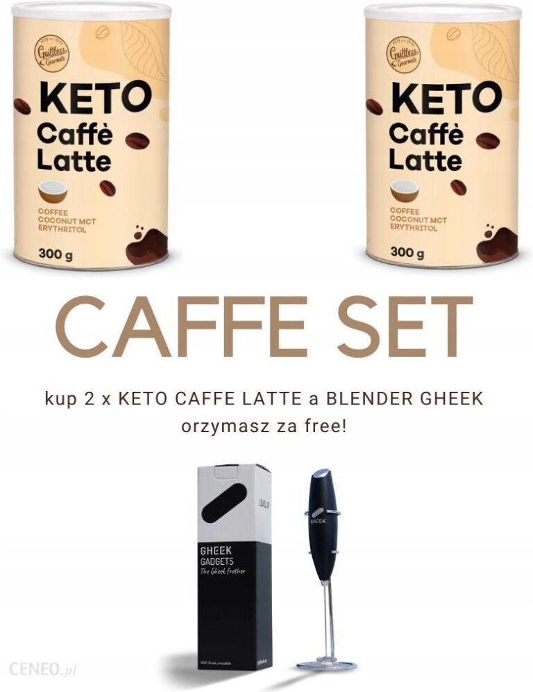 Zestaw 2xketo Kawa Latte 300g Blender Gheek Gratis