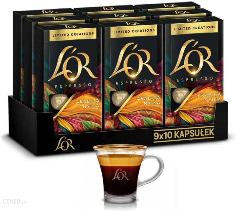 Zestaw LOr Arabica Nyika Ze Szklanką 90 Kapsułek Aluminiowych Kompatybilnych Z Ekspresami Nespresso®*